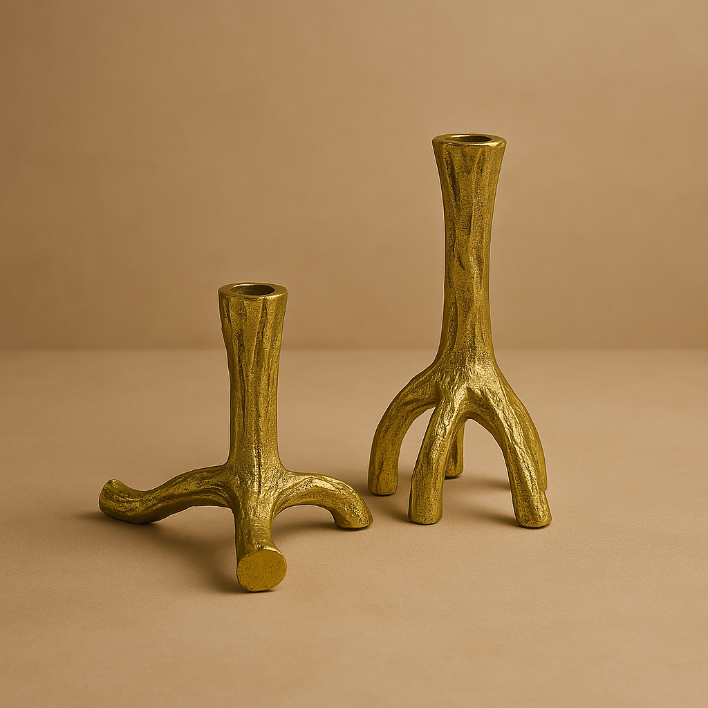 Sculpted Candleholders